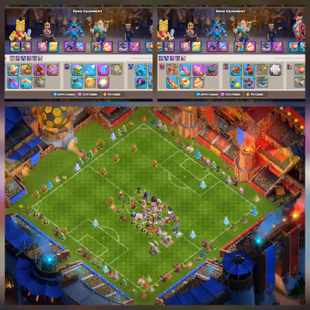 2014 to 25 all Xmax tree -- 13 Epic Equipment (3Max)-- Th16 Near Max -- 4 Hero maxed -- Max wall and troops -- Xp 224 -- - Image 3