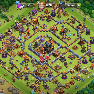 198💃Th17 purple walls and good defence💃heros-74-75-56-65-37 | 9x epic equipment high lvl | defence max - Image 1