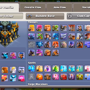 ❗[ PREMIUM TH-17 ]❗S.BALL - SNAKE - FIREBALL - R.SPEAR [26] || G.GUANTLET [23] || LEVEL 17 WALLS [RARE] || QUEEN: 81 ||  - Image 3