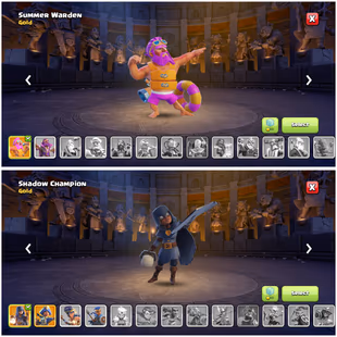 PREMIUM MAXXTH 17 | 90-90-43-65-40 HEROES | ALL MAXX WALLS | 207 XP LVL | OP MAGIC ITEMS | 1500 GEMS | 1166 WAR STAR | S - Image 6