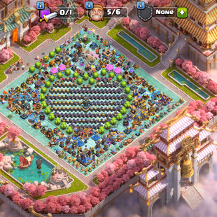 💙RARE DECORATION 💙 TH-18 [MAX] DEFENCE | ALMOST ALL TROOPS MAXED | SOLID EPIC EQUIPMENT | 3X RARE SCENERY | PAID SKINS - Image 1