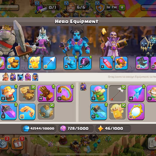 🔥SEMI MAX - CHEAP - TH:17 - Lvl:218 - BK:80 - AQ:97🔥 - PC:57 - GW:70 - RC:45 - BEST SELECT - Image 5