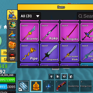 Lvl 2392 Blox Fruits Acc | PERM KITSUNE & BUDDHA | Cyborg V4 | Dark Blade, Fox Lamp, Shark Anchor | Electric Claw - Image 3
