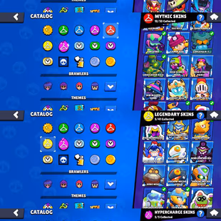 72K TROPHY|100 GEMS|⚡49 MAX POWER|🔥34 HYPERCHARGE|330 SKINS|104 EPIC SKINS|89 SUPER RARE|95 RARE SKINS|ANGEL MAX|AEB| - Image 4