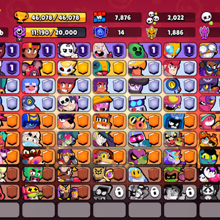190 SKINS | 46.100 TROPHIES | 93 BRAWLERS | 8 HYPERCHARGE | 10 MAX | 14 PRESTIGE | 9 BUFFIES - Image 4