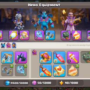 🔥TH18 MAX CLOSE🔥7000-GEMS!!SB/MAX FA/MAX SnB/MAX MM/MAX AF/MAX MS/20 LP/20 EB/MAX RS/20 FF/20!!HEROES 105-105-85-80-55 - Image 8