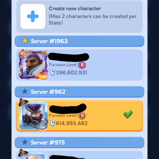 2 - 3 Char | FC 9 (615M) + FC 9 (540M) + FC 8 (395) | VIP 9 | All 1 Helios | 233k Gems | INSTANT DELIVERY!  - Image 1