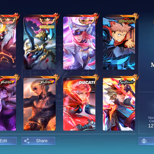 [IOS/ANDROID] CEL LVL 113 | 132 HEROES | 514 SKINS | MEGA 5 | COLLAB | ANIME | 3 LEGEND INC ALPHA GOLDEN TAG - YUJI JJK  - Image 1