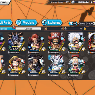 BR641-IOS+Android-10 Ex(Gear 5+Zoro+Kaido v3+Roger+Akainu+Shank+Kaido v2+Yamato+Luffy+Yamato v2)+Good Medal+Support 141 - Image 1