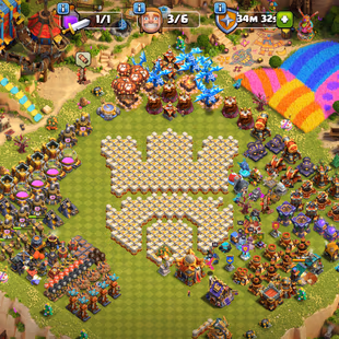 TH 16 MAX | 🌟HEROES 95-95-80-70-45| 🌟FREE NAME CHANGE| MAX FB RS | GG MM AF LEVEL 20 - Image 1