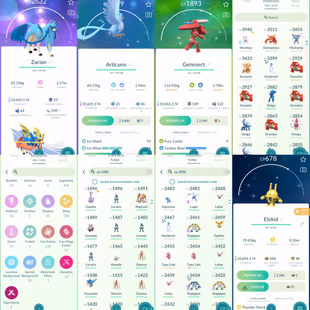 1864 Level 70 Mewtwo100 Suicune100x2 Shiny Mega Lucario Shiny Genesect Shiny Necrozma Shiny Zacian Shiny Zamazenta - Image 3
