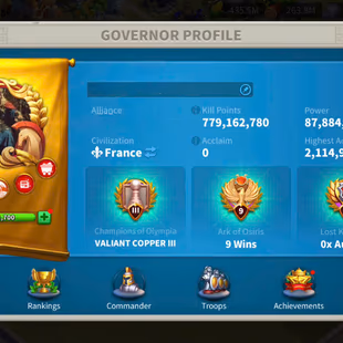 87M - Vip 16 - 17  Commanders - 61 Passport - 7,8M Credit - 458 Gold Head  - 2 Farms - 2 Skin house - Image 3
