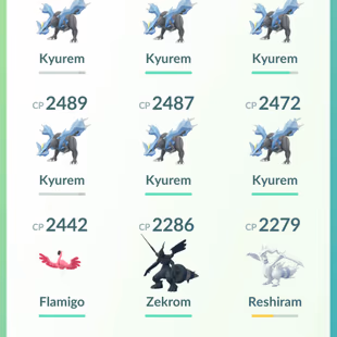 CAN MAKE SHINY FUSED KYUREM [] LEVEL 50 [] LEGENDARY 28 [] SHINY 21 [] POKEMON 111 [] RENAME AVAILABLE  [] CHEAPEST - Image 3