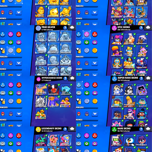 100k ALL TIME BEST TROPHY 🌟 92k TROPHIES🌟93 MAX POWER BRAWLER | 99 BRAWLER UNLOCK | 89 HYPERCHARGE | 496 SKIN - Image 6