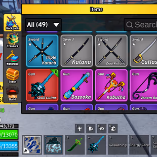 Blox Fruits Lv.2600 | Cyborg V4 | 15+ PERM Fruits (Dough, Spirit, Portal, Phoenix, Blizzard, Light, Ice, Dark) | Dark Bl - Image 7