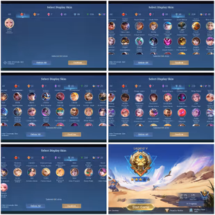 [IOS/ANDROID] CEL LVL 109 | 131 HEROES | 417 SKINS | EXALTED 2 | LUNOX LEGEND - LANCE KISHIN - CHOU KOF - TERRY PAQUITO  - Image 4