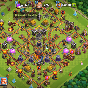 🔥TH10 MAXED[NOTHING LEFT TO UPGRADE]-7X EPIC EQUIPMENT-2X SCENERY-1X AQ SKIN-77 CWL MEDALS-FREE NC- LOTS OF MAGIC ITEMS - Image 3