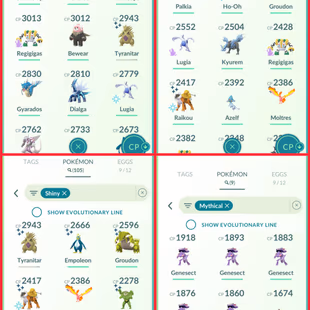 👹TOP  RARE SHINY LEGENDARIES ACCT 🎯- ZAPDOS MOLTES ZEKROM GROUDON TRADEABLE   LEVEL 45 | 59 LEGENDARY | 105 SHINY   - Image 8