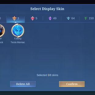 MLBB | 1K Naa | RECALL TAS TAS | LV 76 | TRANSFORMER ROGER + KARINA KOF + 11.11 X.BORG | 125 HEROES | 289 SKINS | MX EMB - Image 5