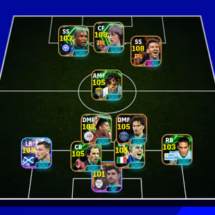 🔥3215 COLLECTIVE STRENGTH🔥 55 PAID BOOSTERS[] MESSI 108 CR7 107 ETO 106 RUMMI 105 BEST 109 PLATINI 105 SUAREZ 106 - Image 1