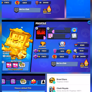 Trophy 51.8K [Free Rename] 8x Titles | Acc Creation 2021 | 96x Brawler [33x Max] 280x Skin's | Arena 25 (Trophy 10.3K) - Image 3