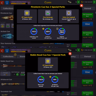 11.5 BILLION COINS ACCOUNT | Level 298 | CCP 64 | 19 Legendary Cues | Frostblight Cue MAX | Fresh Account - Image 6