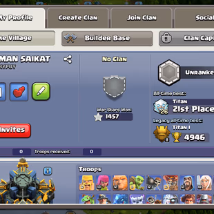 🌲[ PREMIUM TH-17 ]🌲 E.BOOT [MAX] - FIREBALL [15] - R.SPEAR [14] || QUEEN: 70 || RC: 45 || MANY LVL 15 WALLS || BEST  - Image 2