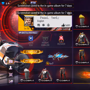 LVL 52 | GREEN CRIMINAL | MAX EVO XM8 - DESTINY GUARDIAN | ALL COBRA BUNDLE | INSTANT DELIVERY - Image 1