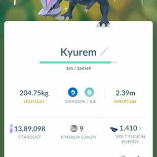 Can make SHINY FUSED KYUREM [] LEVEL 50 [] LEGENDARY 4 [] SHINY 10 [] RENAME AVAILABLE  [] CHEAPEST - Image 3