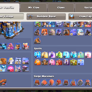 RARE💎 29K GEMS 🔥WAR ARENA SCENERY || TH 18 || 105-103-80-80-55-11 HEROES || HIGH EQUIPMENTS - BH 10 MAX - SKIN SCENERY - Image 3