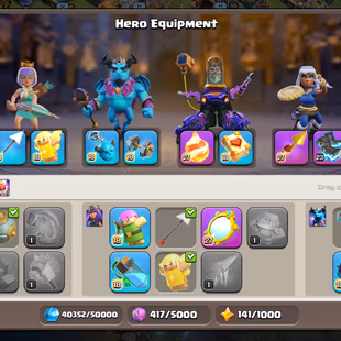 🔥TH 18 NEAR MAX🔥XP 258-[ 4 EPIC EQUIPMENT MAX-EB 26]-HERO 102-105-84-75-50-NC 500-ALL DEFENSE MAX-HIGH WALLS-BEST DEAL - Image 6