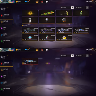 iOS/Android - MENA - Level 49 - Rank Diamond - Set 12 - Emote 2 - Weapon 39 -Artifact 1 - Mythic 7 - Epic 13 - Code1449 - Image 3