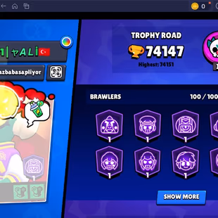 44 TITLES | SIRIUS | 327 SKINS | 74.100 TROPHY | 100 BRAWLERS | 43 HYPERCHARGED | 49 MAXED BRAWLERS | 43 PRESTIGE - Image 5