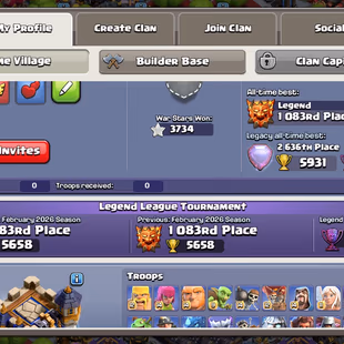 TH18 NEAR MAX 🌟 RARE WWE SET 🌟SAMURAI SET | RANK 1083 AND 2636 | 14/15 EPIC EQUIPMENT MAX | BUILDER HALL MAX | INSTANT - Image 7