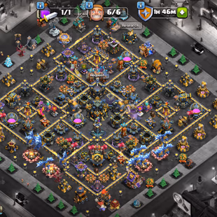 🔥TH17 MAX FULL BASE🔥HEROES 105-105-95-80-55!! DARK DAYS SCENERY!! 224-XP NC-500 GEMS!! SKIN HEROES! FULL MAX BASE - Image 2