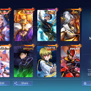 [IOS/ANDROID] CEL LVL 86 | 132 HEROES | 468 SKINS | MEGA 5 | 2 LEGEND - LING COLLECTOR - JJK JULIAN - HXH KURAPIKA - SV - Image 1