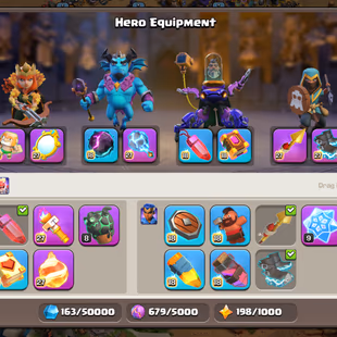 💙 RAREST 6 HEROES MAX💙 | TH-18 MAX | 10X EPIC MAX | 2 EPIC 23 | ALL 3 HELPER MAXED | 9300 GEMS | MAX DEFENCE ND WALLS - Image 7