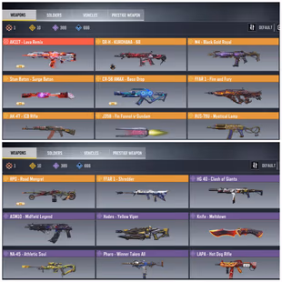 Mythic AK117 🔴 10 Legendary 🔴 FFAR 1 Fire and Fury - Kurohana 68 - Bass Drop - 389 Epic Guns - Skins Loaded Acc - D69  - Image 4