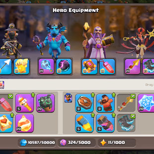 🚀SUPER LEGENDARY🚀TH17 EPIC EQUIPMENTS | NAME CHANGE AT 500 GEMS | ALMOST MAX HEROS | FULLY SECURED | INSTANT | - Image 7