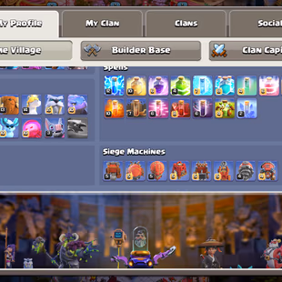 PREMIUM TH 17 🔥- RENAME✅  - 3 GREAT SCENERY - 14 EPIC SKILLS  - 5 MAX HEROES - 13 HERO SKINS - SAFE AND INSTANT - Image 4