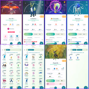 Level 74 Instinct : 2020 Creation | 1200+ PokeCoins | 600+ Shiny : 250+ Legendary | 9.6M Stardust | Crazy Stacked Rare P - Image 3