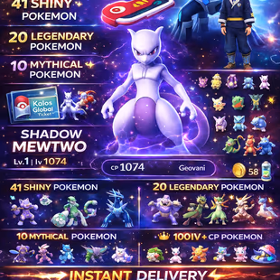 🎯LVL 43 OLD ACCT (2020) | SHADOW MEWTWO (🌝) EVENT PIKACHU | 41 SHINY | 20 LEG | MYTHICAL SET | TRADEABLE | INSTANT - Image 2