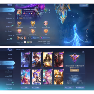 MOONTON | LV 147 | LUCKYBOX EUDORA - BLAZING LAYLA AND ALDOUS - SPONGEBOB CYCLOPS | HERO 131 | SKIN 271 | BP 820K - Image 1