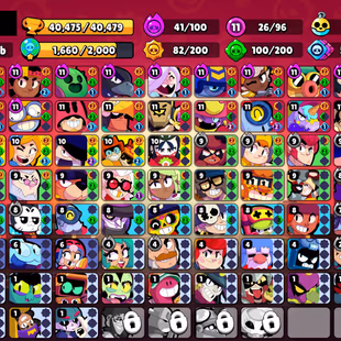 FREE CHANGE NAME | 303 SKINS | 40.500 TROPHY | 96 BRAWLERS | 17 HYPERCHARGED | 26 MAXED BRAWLERS - Image 3