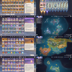 All Platform - EU - AR60 - 75 Character 27 5'Star - 11 Weapon 5'Star - Arlecchino - Lauma - Chasca - Varesa - Neuvillett - Image 6