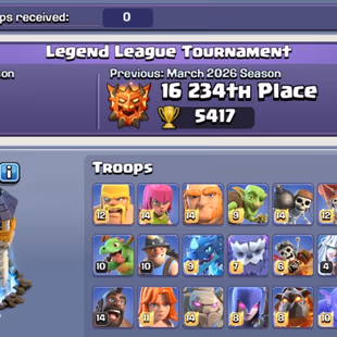 TH 18 !! 6 Heroes Maxed !! 10 Epic Maxed !! Profile Almost Max !! Town Hall Level 18 !! League Queen Skin !! 3x Scenery  - Image 5