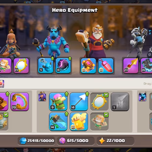 🔥ELECTRO 32 💎 DECORATIVE OBSTACLES [] TOWNHALL 18 [] REUINED KINGDOM JUSTICE SCENERY [] HEROES 80-85-54-74-50-7  - Image 5