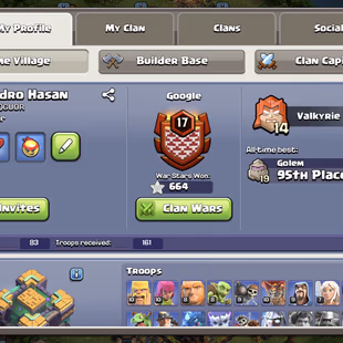 || Xp145 th 14 account|| Royel champion max || Wall max|| 7Epic equipment|| Name change Available|| Cwl medel 269 ||  - Image 3