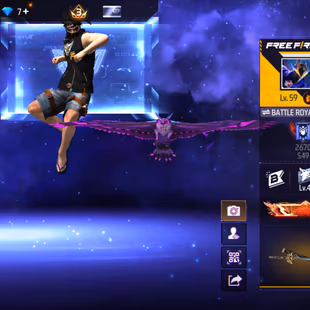 X188|Lvl 59|CONQUEROR TITLE|44 CHARACTER|148 COSTUME(7 MYHTIC)|40 VEHICLE|158 WEAPON(20 MYTHIC)|STORMY ASCER M4A1|MIDNIG - Image 1