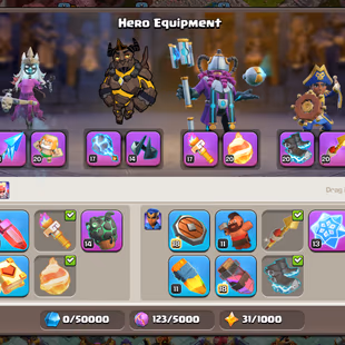 Th16 Almost Max | Hero-73-76-62-34 | Equipment-14-Epic Almost Max | Wall Max | XP-198 | NC-Yes | BEST-DEAL  - Image 6